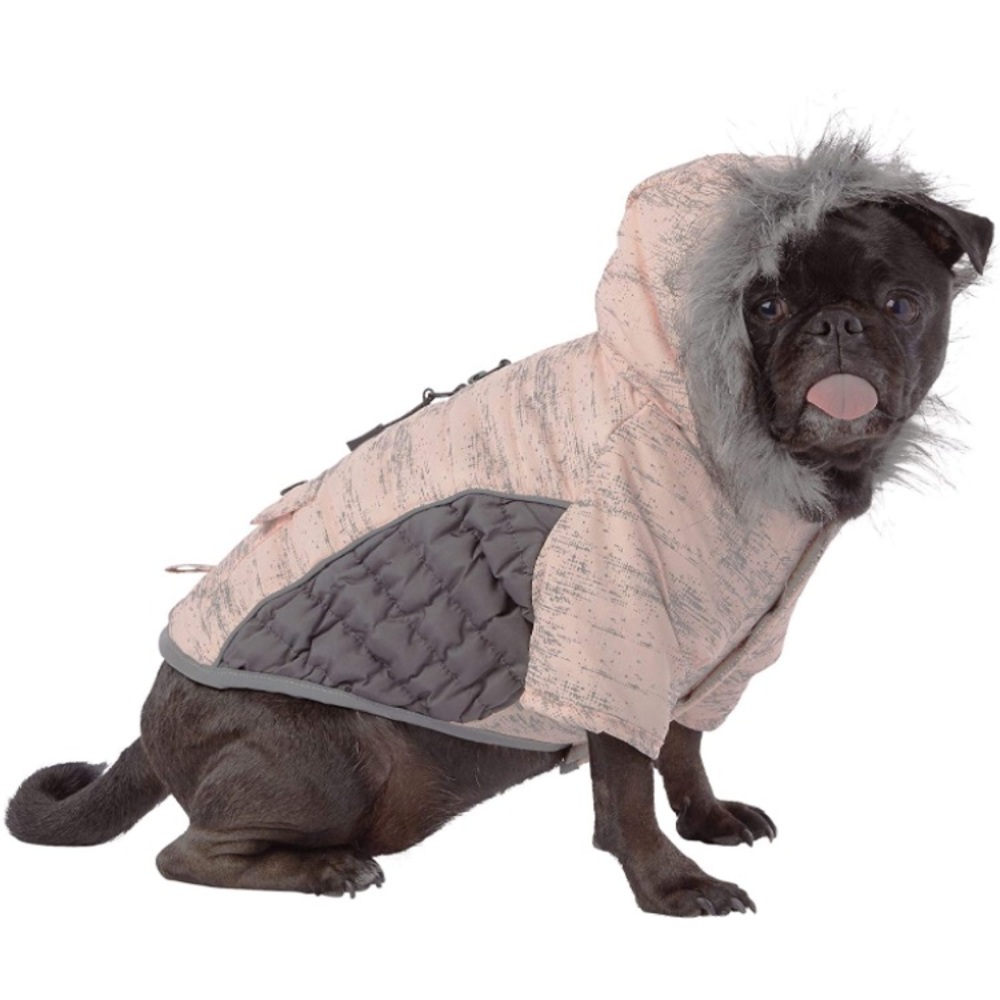 TopPaw Reflective Hooded Winter Dog Coat